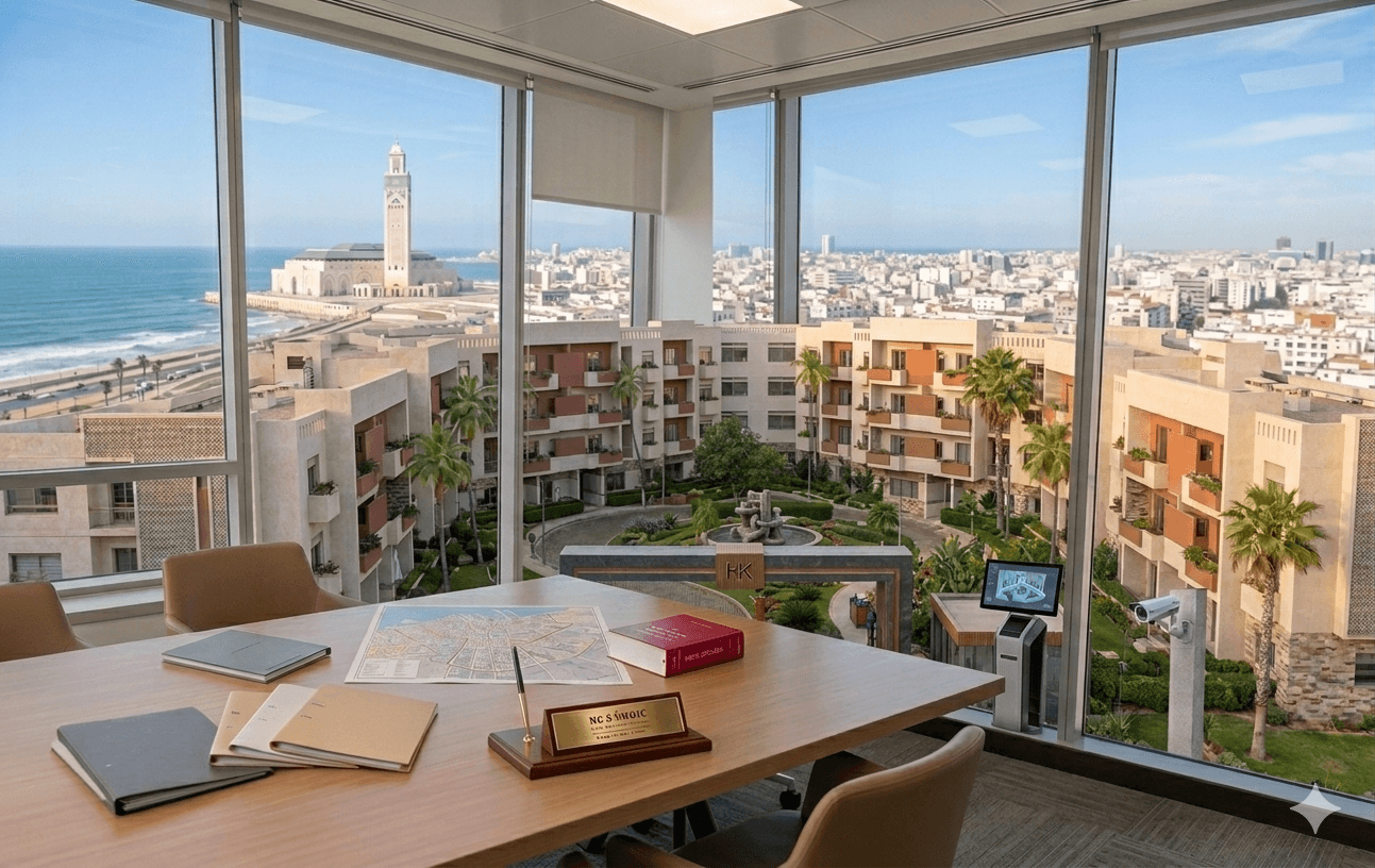 Immeuble résidentiel géré par HK SYNDIC, syndic professionnel à Casablanca